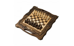 Шахматы резные с Араратом, ручкой и ложементом 40 Haleyan