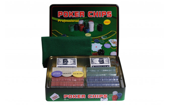 Набор для покера Holdem Light на 500 фишек без номинала