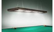 Лампа Evolution 4 секции ПВХ (ширина 600) (Пленка ПВХ Шелк Зебрано,фурнитура золото)