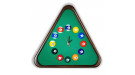 Часы Треугольник ясень/сукно (№1,Сукно Euro Pro 50 ш1.98м Yellow green)