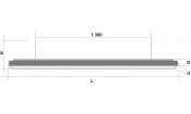 Лампа Evolution 3 секции сосна (ширина 600) (№5,фурнитура медь антик)