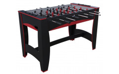 Игровой стол - футбол "Hit" (122x63.5x78.7 см, черно-красный)