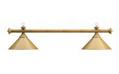 Лампа на два плафона «Elegance» (матово-бронзовая штанга, матово-бронзовый плафон D35см)